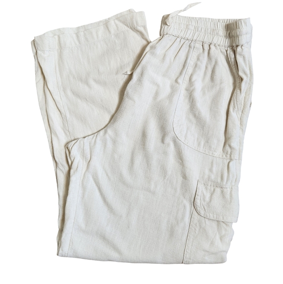 Japna Pants - Japna Cream Straight Leg Pants